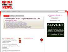 Tablet Screenshot of chinawirelessnews.com